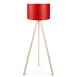 Opviq Lámpara de Pie AYD-1574 Rojo y Crema